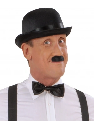 Charlie Chaplin Stil Yetişkin Şapkası – Siyah Melon Parti Şapkası