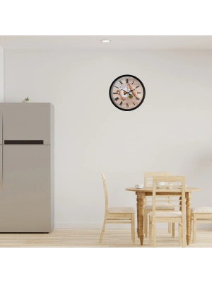 Chef Kitchen Siyah 36 Cm Dekoratif Duvar Saati