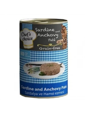 Chefs Choice Kıyılmış Sardalya ve Hamsili Yetişkin Konserve Kedi Maması 1 Adet 400 Gr