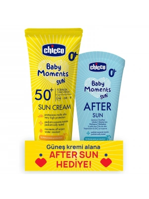 Chicco Baby Moments Sun Güneş Sprey Spf 50+ 150 ml + After Sun Hediye