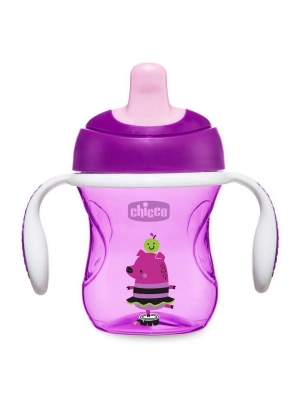Chicco Yarı Yumuşak Uçlu Alıştırma Bardağı 6 Ay+ Erkek