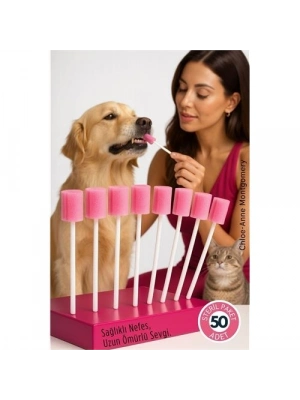 ® Chloe-Anne Serisi 50liKedi & Köpek Diş Temizleme ve Profesyonel Ağız Bakım Swabı