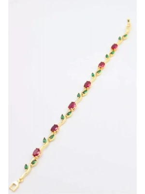 Çiçek Bileklik - Altın