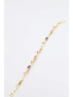 Çiçek Bileklik - Altın