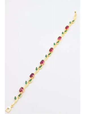 Çiçek Bileklik - Altın