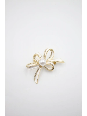 Çiçek Broş - Altın