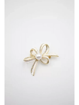 Çiçek Broş - Altın