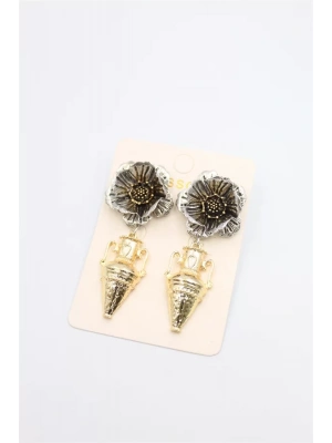 Çiçek Küpe - ÇOK RENKLİ