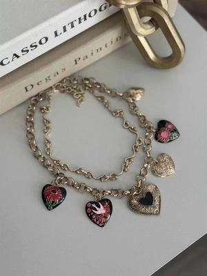 Çiçekli Kolye - Altın