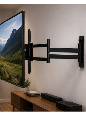 Çift Kollu TV Askı Aparatı Hareketli LCD LED Televizyon Askılığı