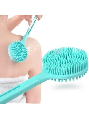 ® Çift Taraflı Silikon Uzun Saplı  Banyo Fırçası CM-331