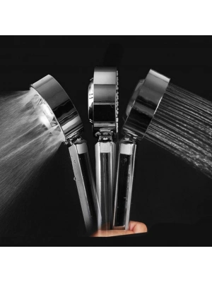 Çift Taraflı Yüksek Basınç Su Akıtan Şampuan Hazneli Duş Başlığı