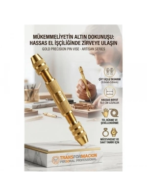 Çift Uçlu Mini El Matkabı - Hassas El Matkabı ve Takı Yapım Seti 723230