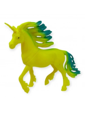 Çiftlik Hayvanları Serisi - Efsanevi Unicorn 12 cm - Sarı - Yeşil