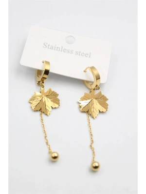 Çınar Ağacı Küpe - Altın