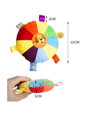 Çıngıraklı Peluş Frizbi Evcil Hayvan Oyuncağı