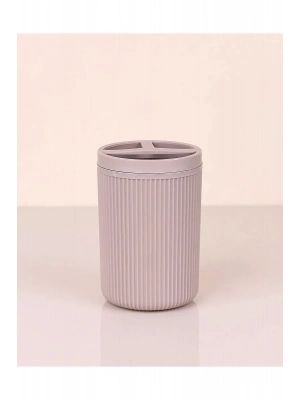 Çizgili Yuvarlak Diş Fırçalık