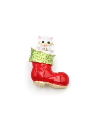 Çizme Broş - Kırmızı