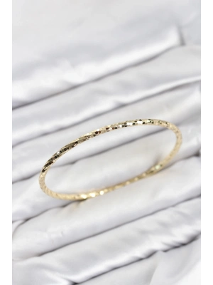 CM Gold Renk Lazer Kesim 65 mm Bilezik