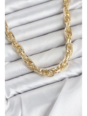 CM Kalın Burgu Model Gold Renk 60 cm Kadın Kolye