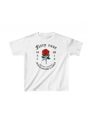 Çocuk   Baskılı T-Shirt - Beyaz