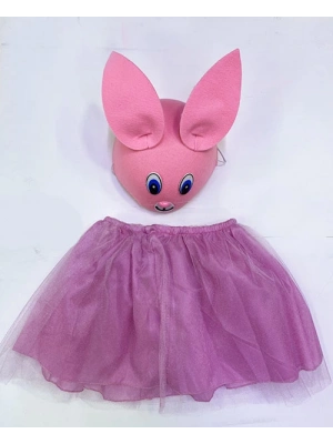 Çocuk Gösteri Kostümü Pembe Tavşan