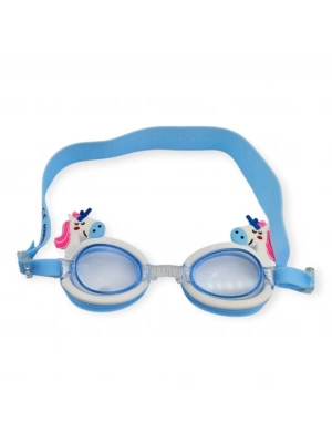 Çocuk Yüzücü Gözlüğü Silikon Taşıma Çantalı Pony - 9014