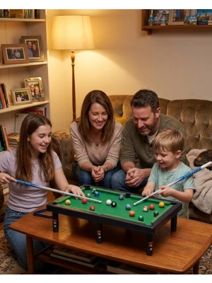 Çocuklar İçin Bilardo Seti Masaüstü Snooker ve Pool Oyuncak