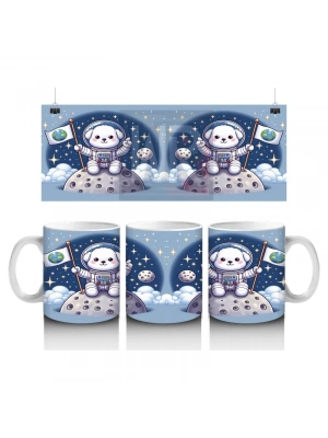 Çocuklara Sütü Sevdiren Astronot Ayı Kupa Bardak