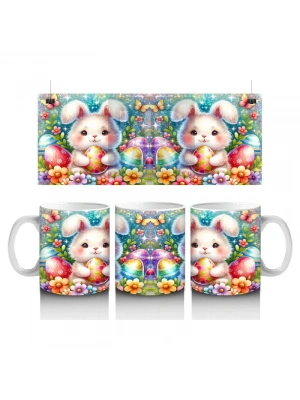 Çocuklara Sütü Sevdiren Bahar Tavşanı Kupa Bardak