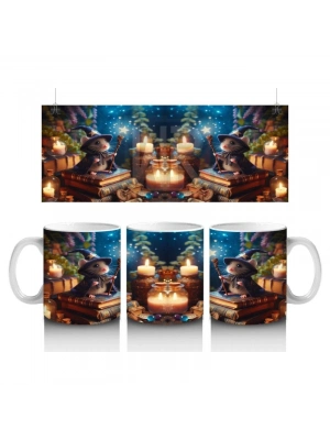 Çocuklara Sütü Sevdiren Büyülü Kitap Okuyan Fare Kupa Bardak