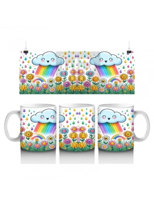 Çocuklara Sütü Sevdiren Çiçek Yağmuru Masalı Kupa Bardak