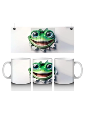 Çocuklara Sütü Sevdiren Dil Çıkaran Kurbağa Kupa Bardak