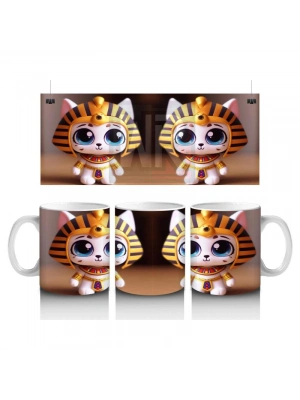 Çocuklara Sütü Sevdiren Firavun Kedisi Kupa Bardak