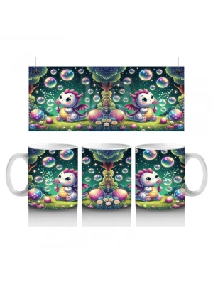 Çocuklara Sütü Sevdiren Kabarcıklı Orman Unicornu Kupa Bardak