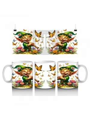 Çocuklara Sütü Sevdiren Kelebek Dostu Orman Cücesi Kupa Bardak