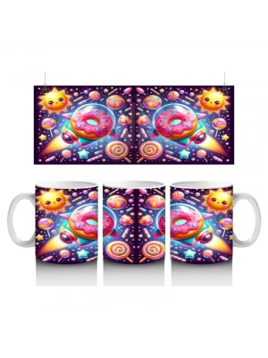 Çocuklara Sütü Sevdiren Kozmik Donut Şenliği Kupa Bardak