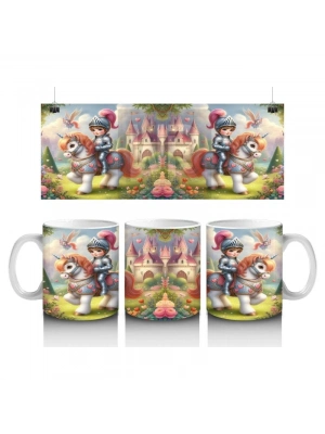 Çocuklara Sütü Sevdiren Kraliyet Atlı Macera Kupa Bardak