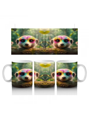 Çocuklara Sütü Sevdiren Meraklı Surikat Dostları Kupa Bardak