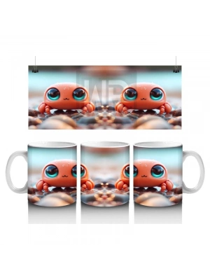 Çocuklara Sütü Sevdiren Mercan Resifi Yengeç Kupa Bardak