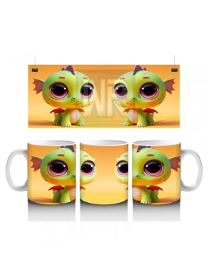 Çocuklara Sütü Sevdiren Minik Deniz Ejderhası Kupa Bardak