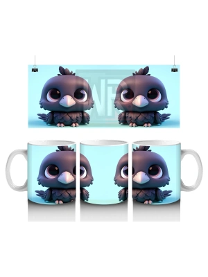 Çocuklara Sütü Sevdiren Neşeli Kuzgun Kupa Bardak