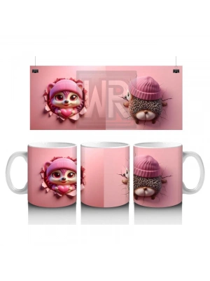 Çocuklara Sütü Sevdiren Neşeli Şapkalı Sincap Kupa Bardak