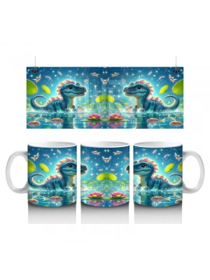 Çocuklara Sütü Sevdiren Nilüfer Gölü Dinozoru Kupa Bardak