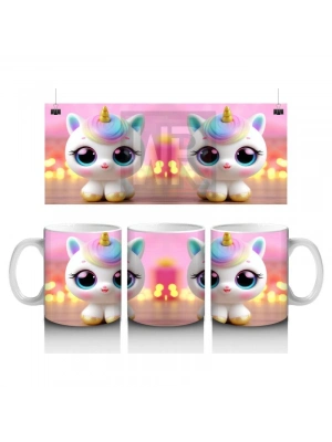 Çocuklara Sütü Sevdiren Rüya Unicorn Kupa Bardak