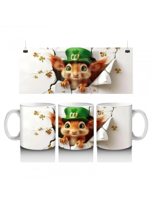 Çocuklara Sütü Sevdiren Şanslı Şapkalı Sincap Kupa Bardak