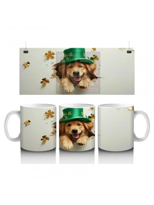 Çocuklara Sütü Sevdiren Şapkalı Köpek Dostu Kupa Bardak