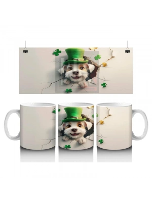 Çocuklara Sütü Sevdiren Şapkalı Yavru Köpek Kupa Bardak