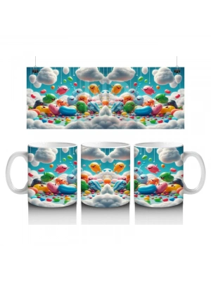 Çocuklara Sütü Sevdiren Şeker Bulut Festivali Kupa Bardak