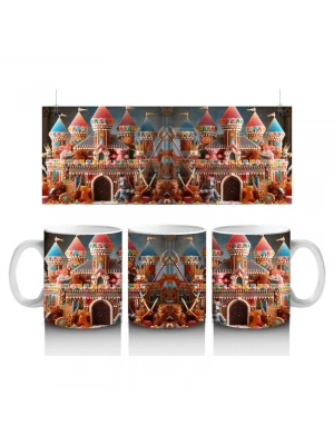 Çocuklara Sütü Sevdiren Şekerden Kale Karnavalı Kupa Bardak